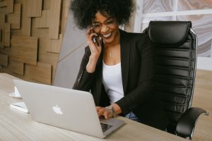 women on phone